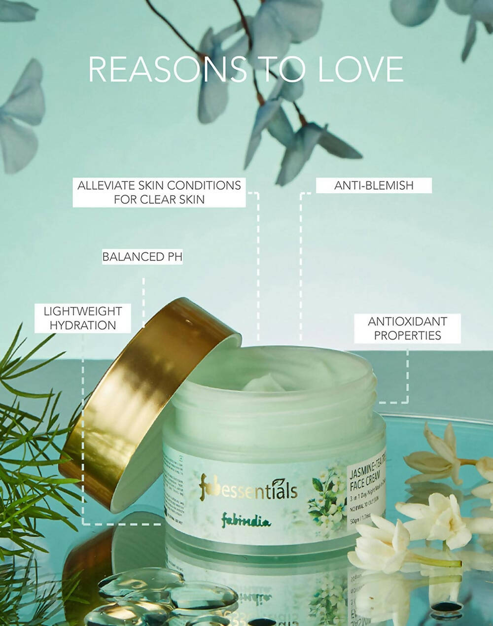 Fabessentials Jasmine Tea Tree Face Cream