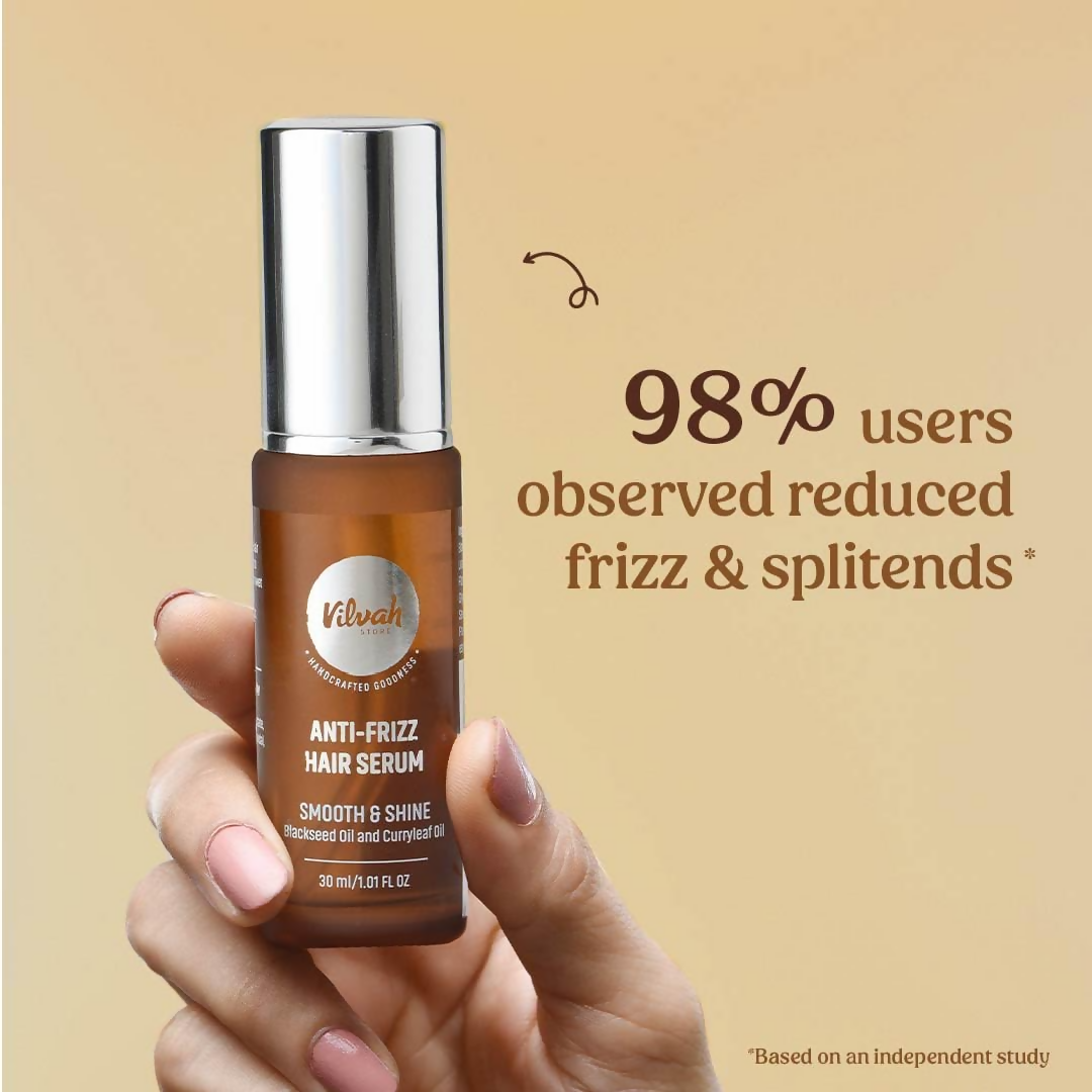 Vilvah Store Anti Frizz Hair Serum For All Hair Types