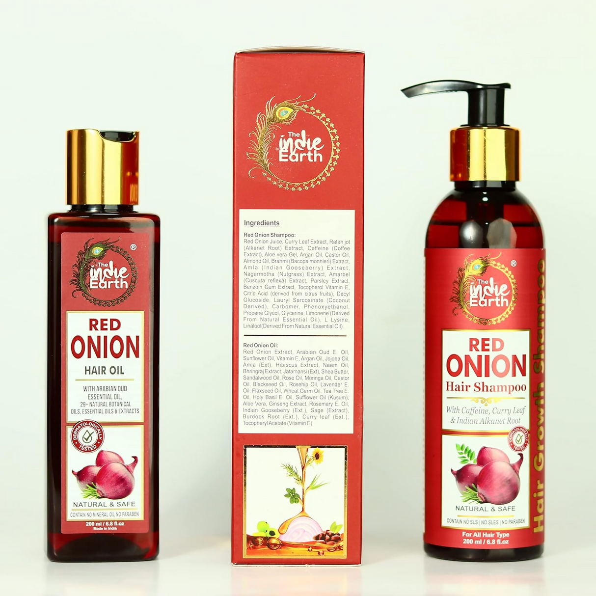 The Indie Earth Red Onion Anti Hair Loss & Hair Growth Combo