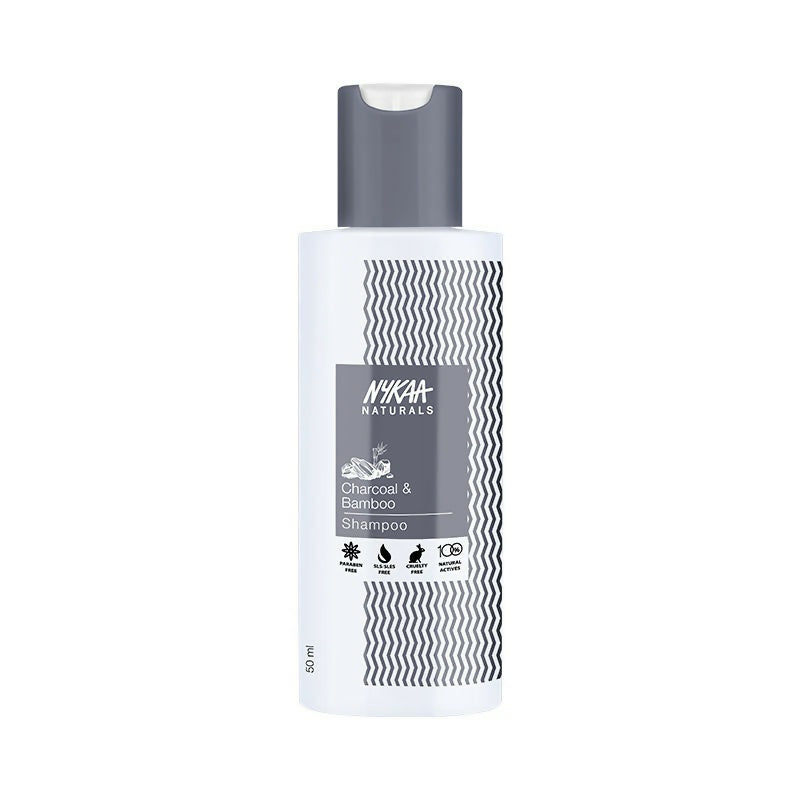 Nykaa Naturals Scalp Purifying -Free Shampoo With Charcoal, Bamboo & Neem