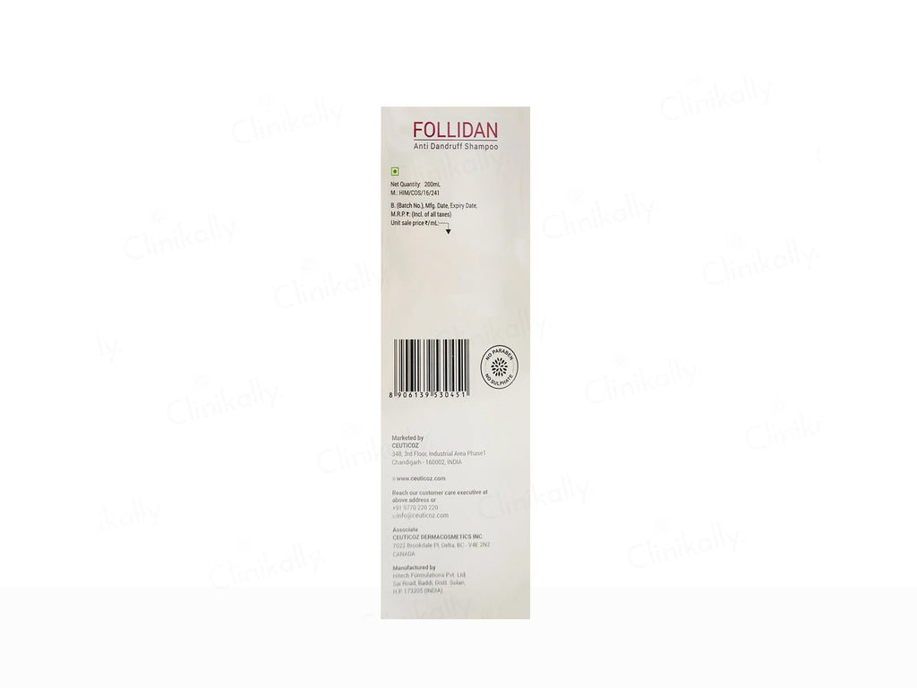 Ceuticoz Follidan Anti Dandruff Shampoo