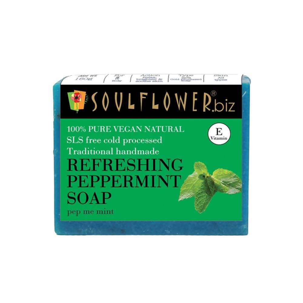 Soulflower Refreshing Peppermint Handmade Soap