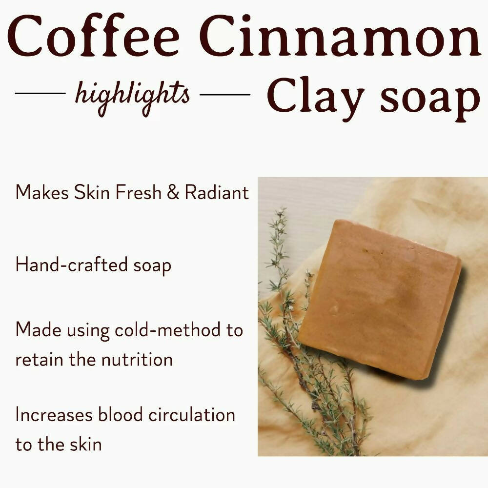 Mitti Se Coffee Cinnamon Clay Handcrafted Soap