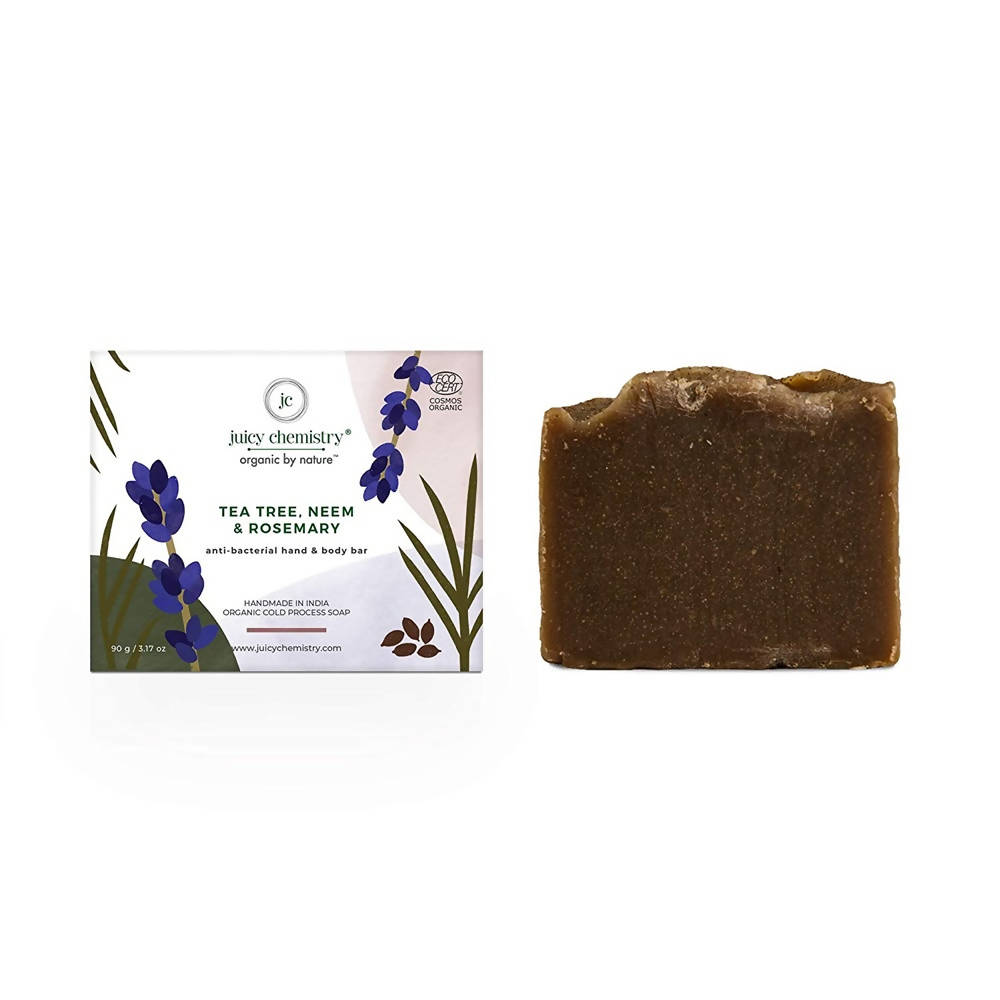 Juicy Chemistry Tea Tree, Neem & Rosemary for Anti-Bacterial Hand & Body Bar