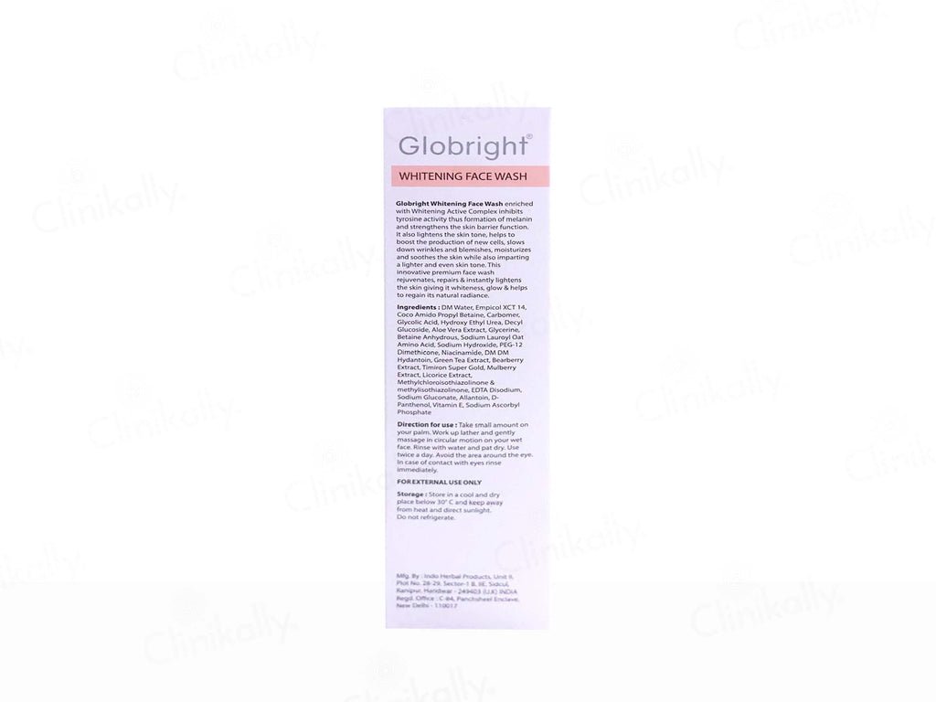 Globright pH Balanced Whitening Face Wash