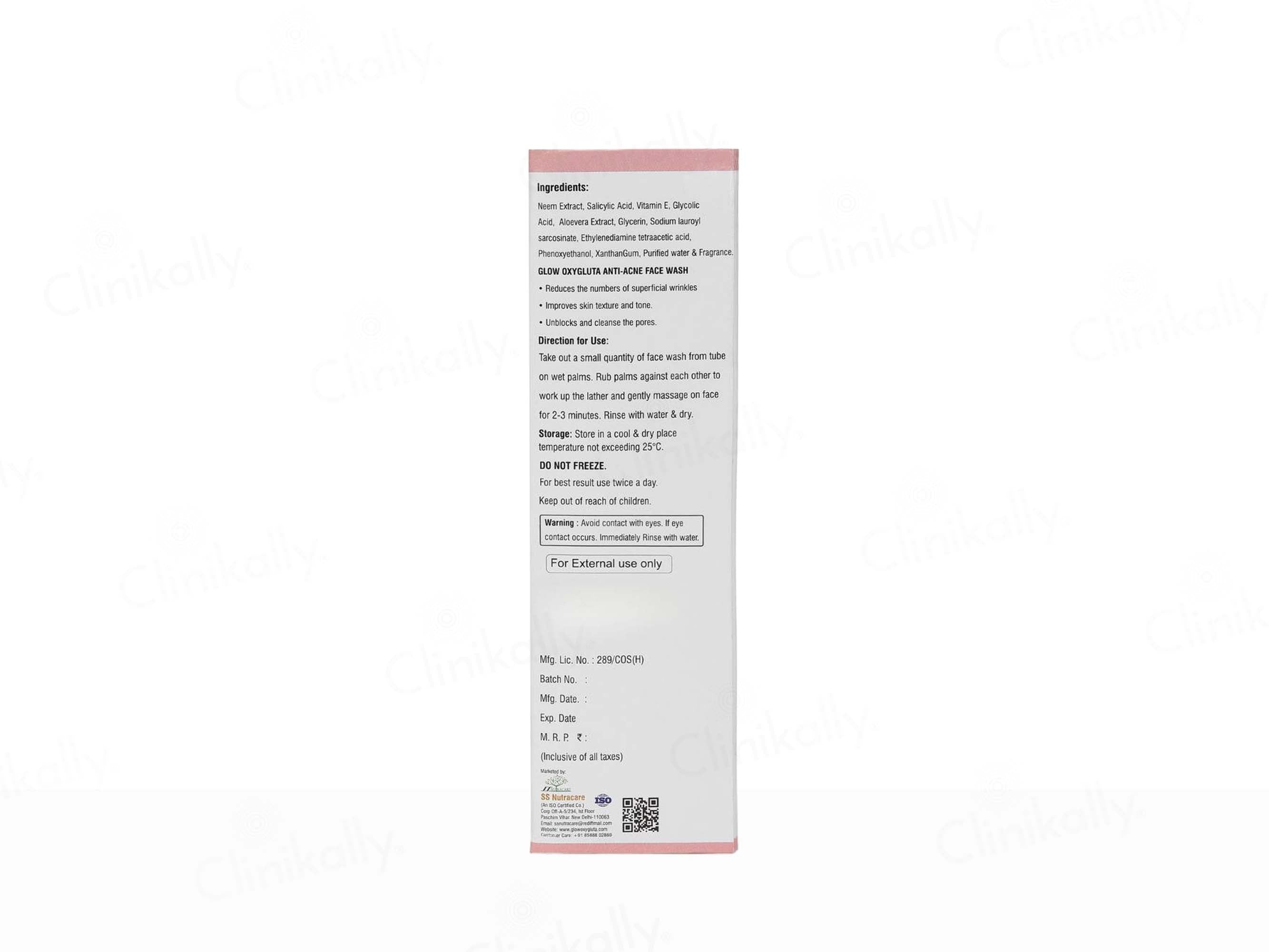 Glow Oxygluta Anti-Acne Face Wash