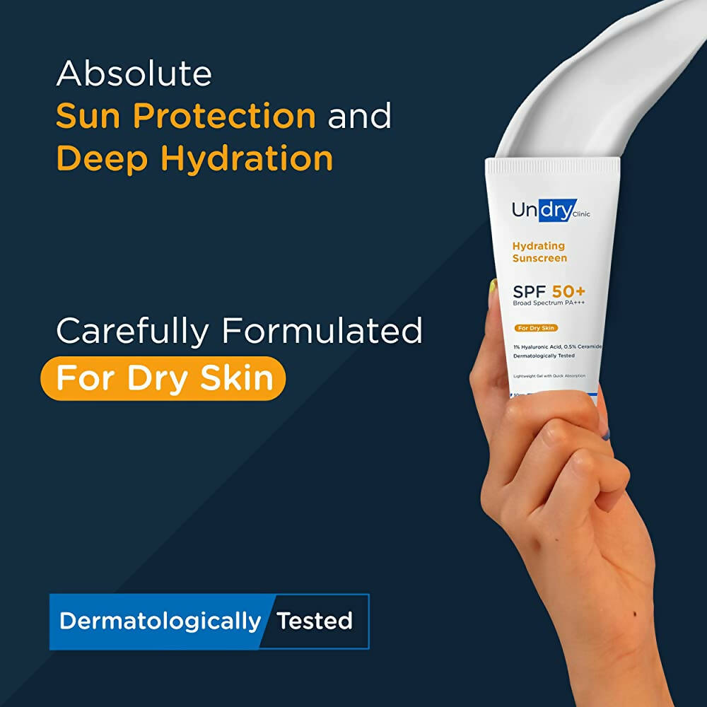 Undry Hydrating Sunscreen SPF 50+ for Dry Skin