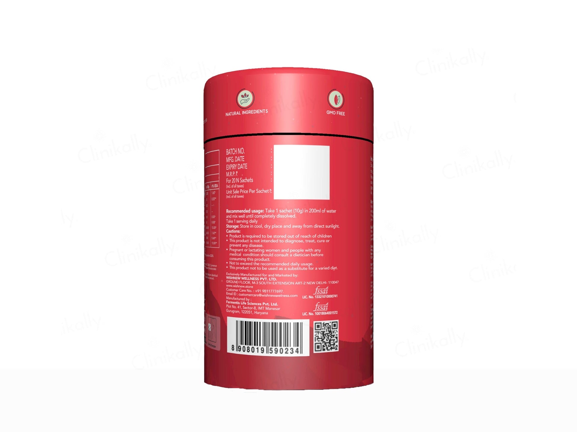WishNew Wellness Hydrafuel Instant Energy Drink Mix