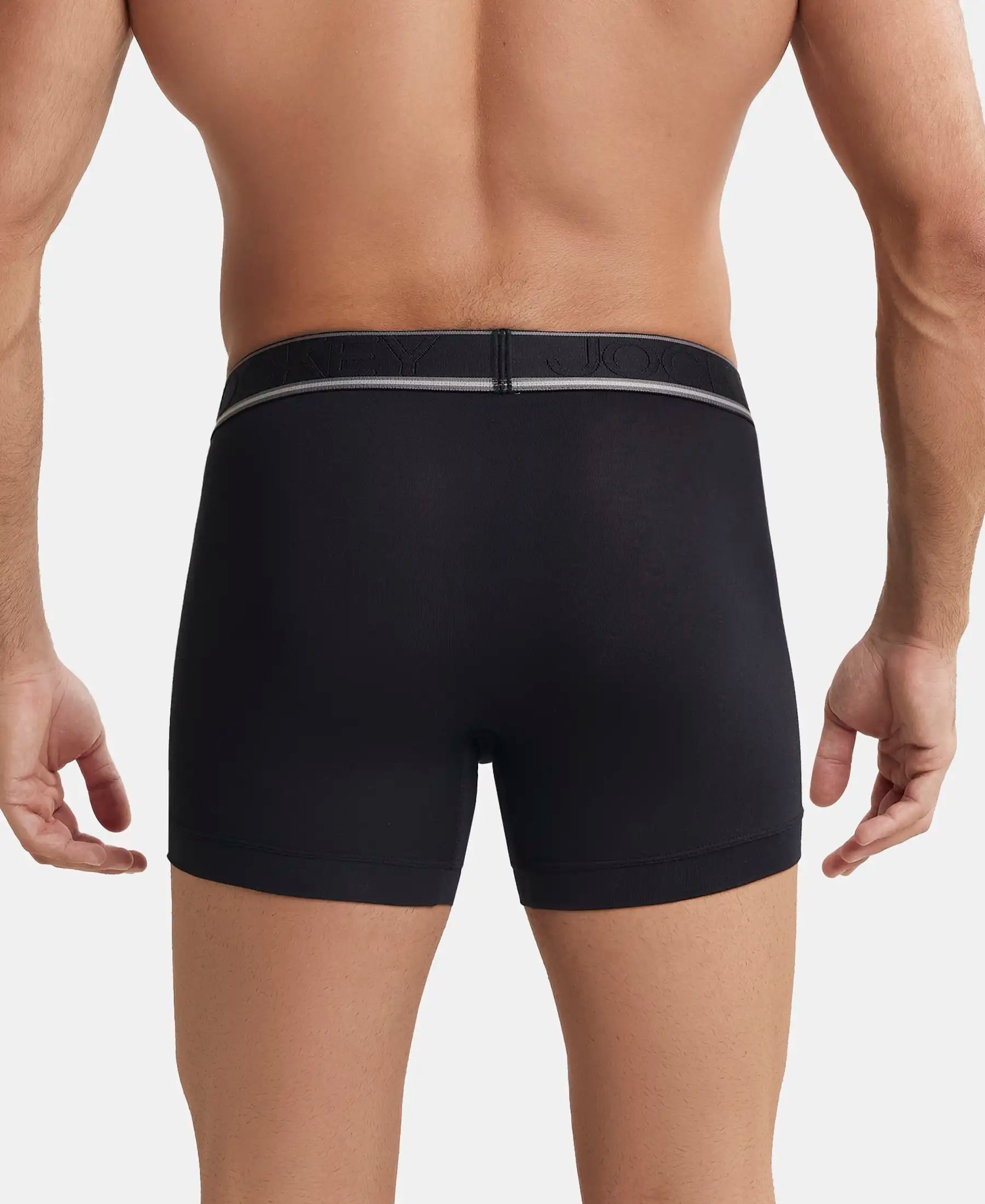 Tencel Micro Modal Elastane Stretch Solid Trunk with Natural StayFresh Properties - Black