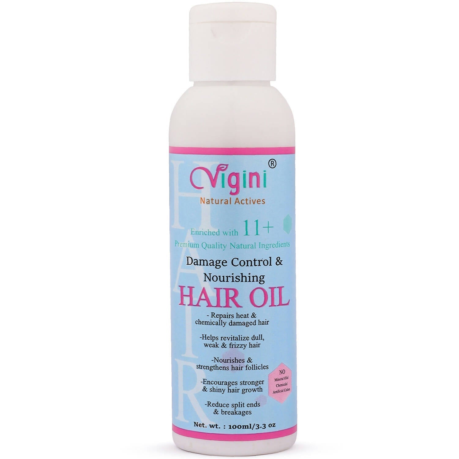 Vigini Damage Repair Nourishing Hair Care Tonic Oil with Keratin, Brahmi, Coconut Oil