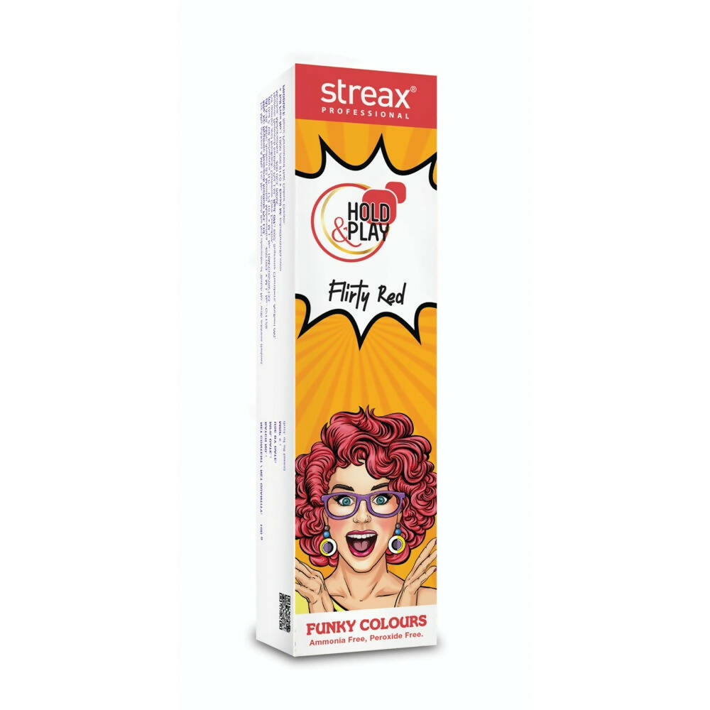 Streax Professional Hold & Play Funky Colours - Flirty Red