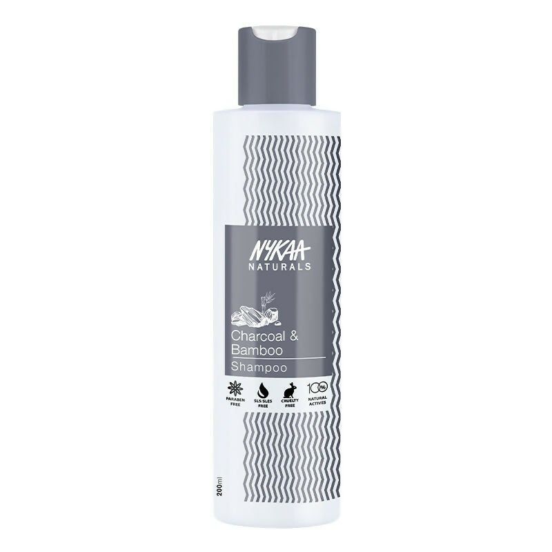 Nykaa Naturals Scalp Purifying -Free Shampoo With Charcoal, Bamboo & Neem