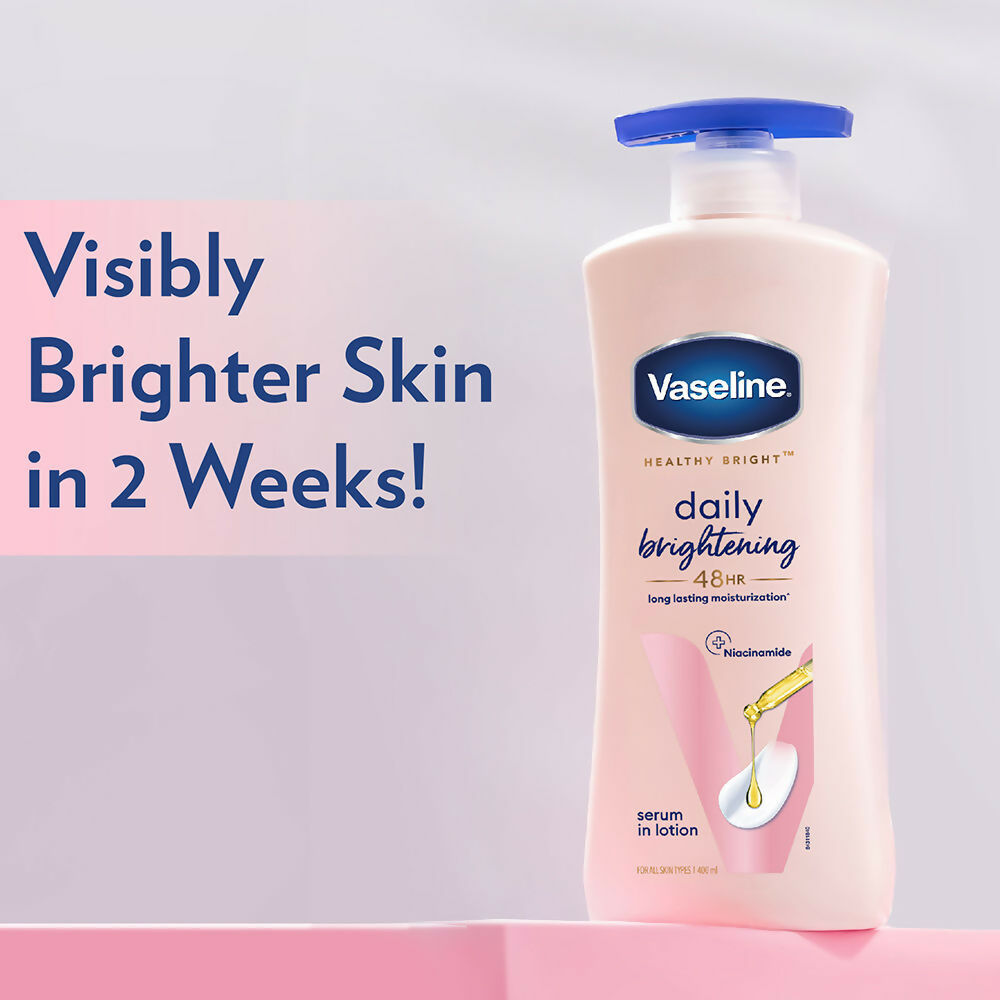Vaseline Healthy Bright Daily Brightening Body Lotion & Sun Protect SPF 30 Body Lotion Combo