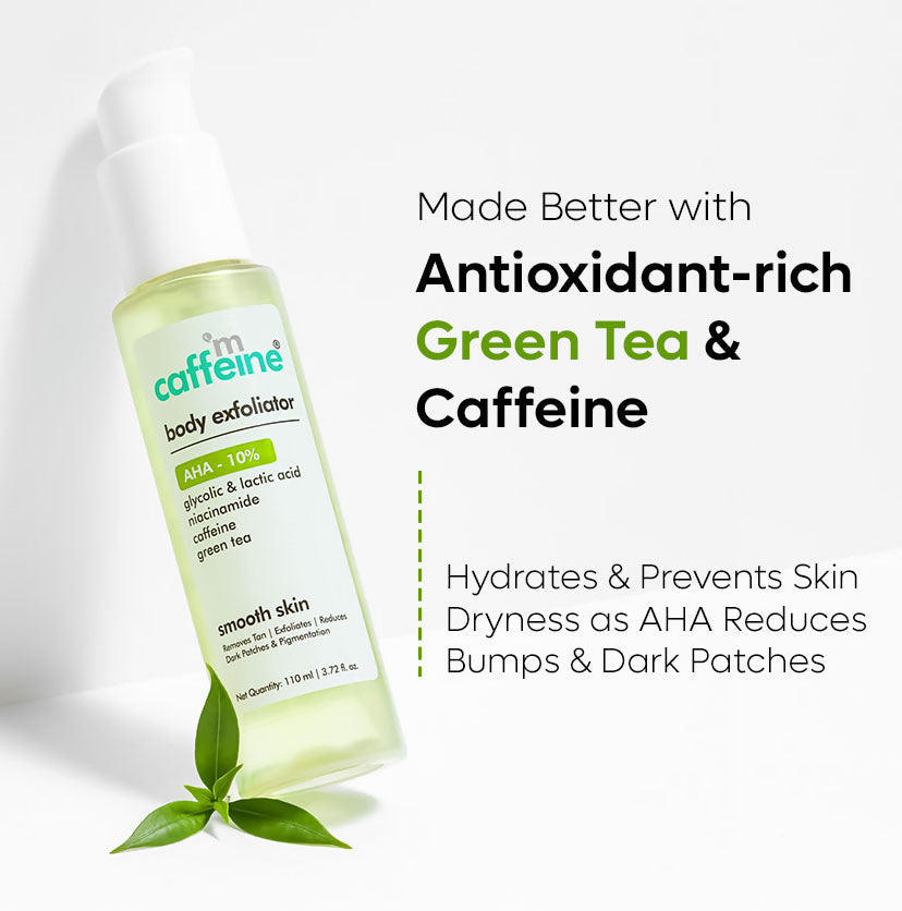 mCaffeine Green Tea & 10% AHA Body Exfoliator