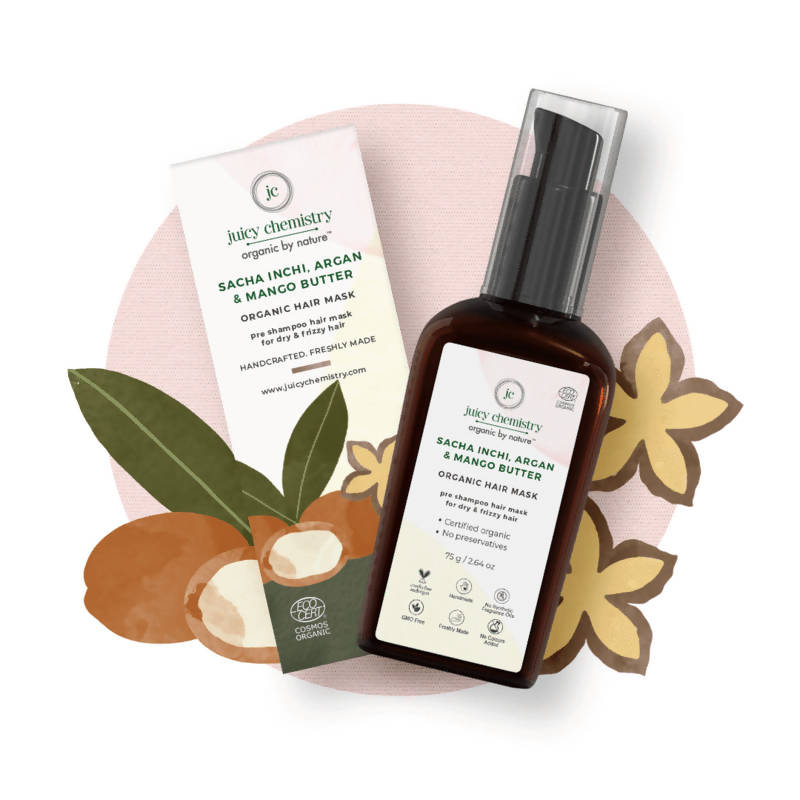 Juicy Chemistry Sacha Inchi, Argan & Mango Butter Hair Mask