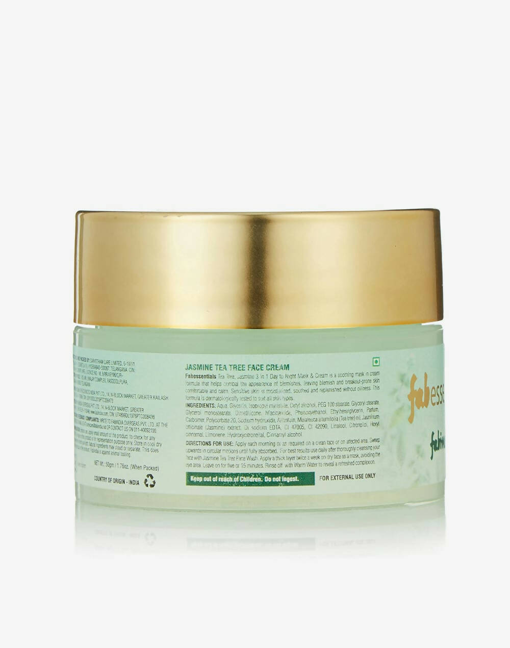 Fabessentials Jasmine Tea Tree Face Cream