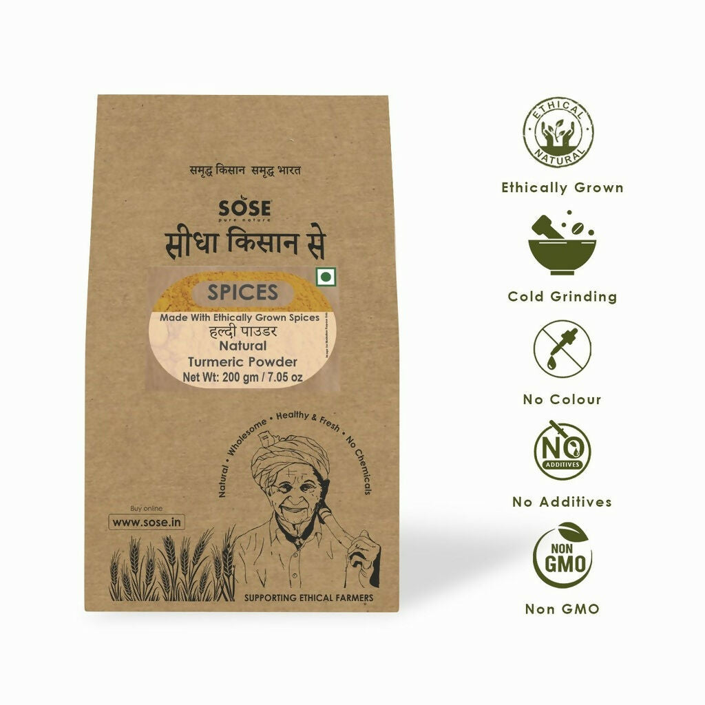 Gir Sidha Kisan Se Natural Turmeric Powder (Haldi)