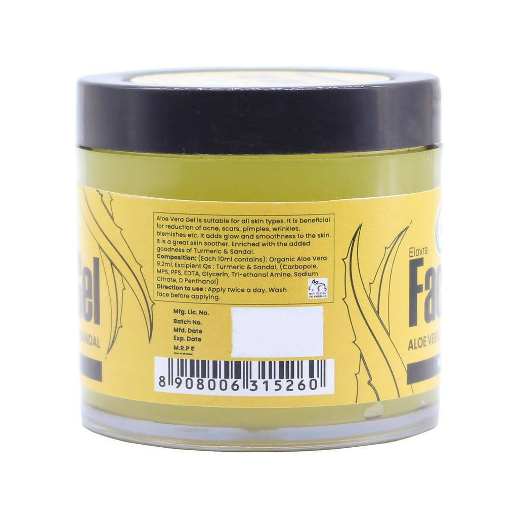 Nutriorg Aloevera Face Gel with sandal & Turmeric