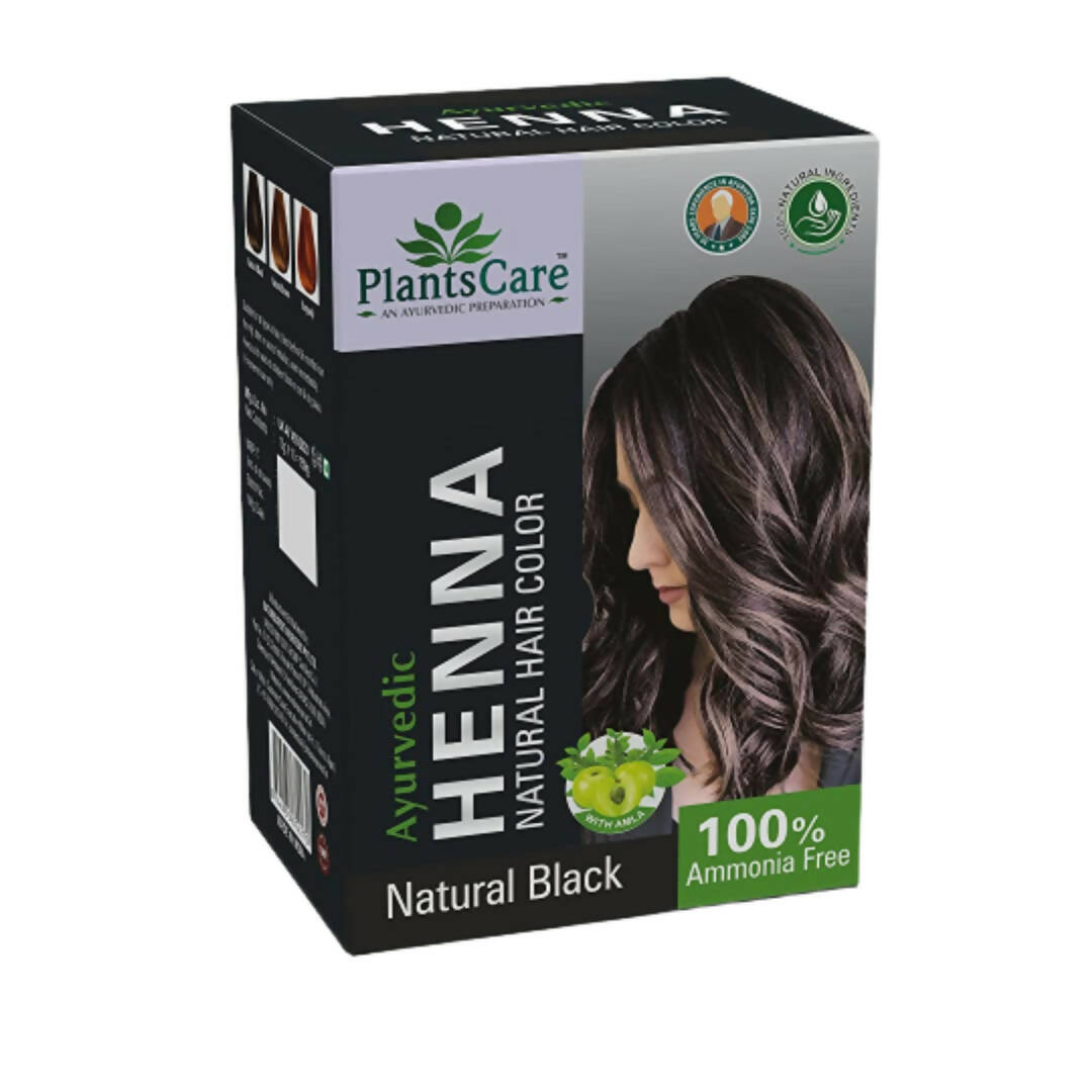 Plants Care Ayurvedic Henna Natural Hair Color Black