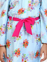 Sky Blue Off Shoulder Party Maxi Dress