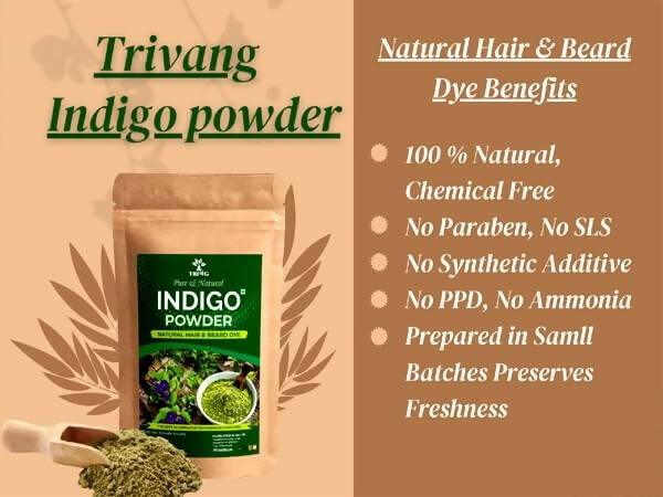 Trivang Pure & Natural Indigo Powder