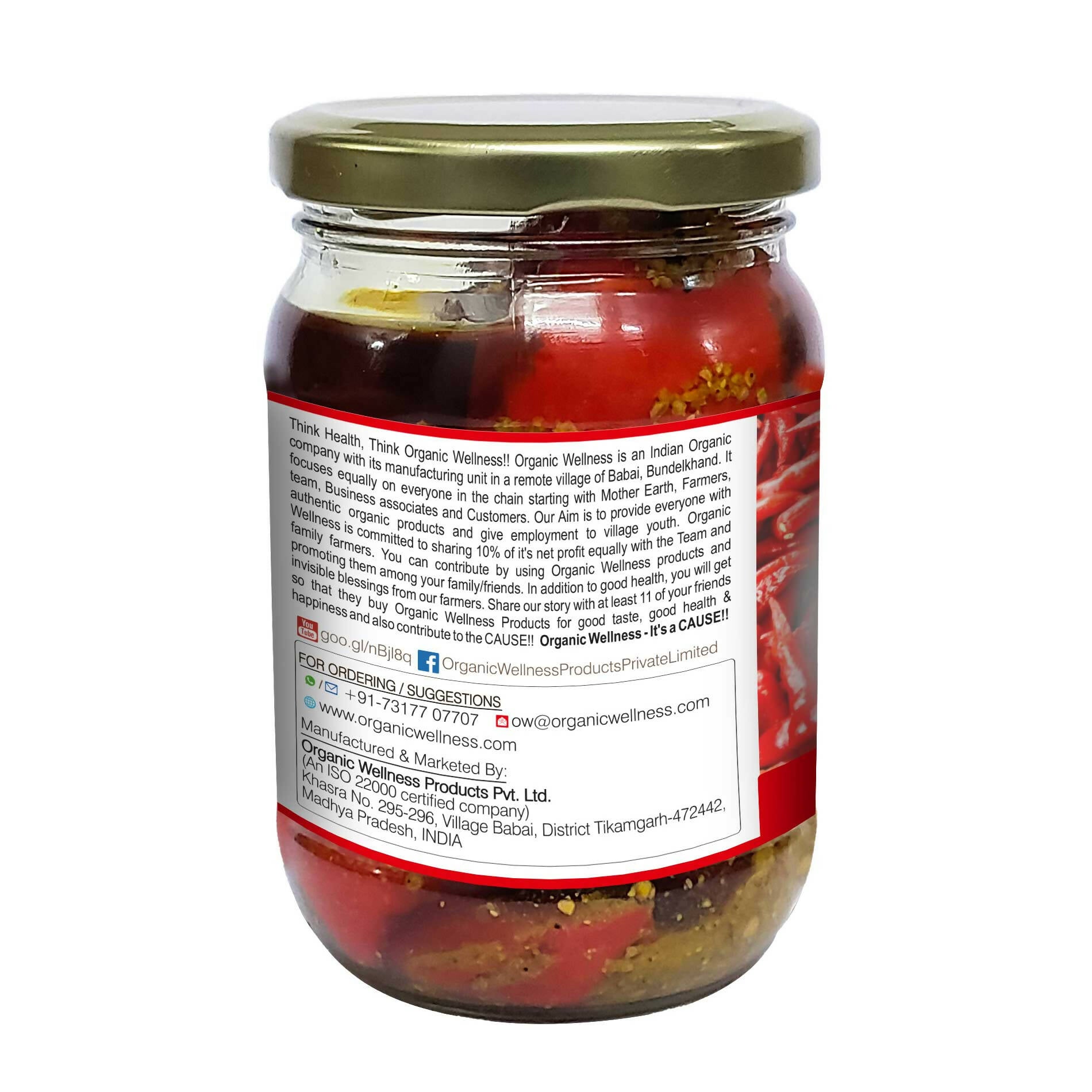 Organic Wellness Red Chilli Pickle