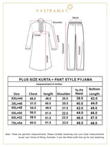 VASTRAMAY Men's Grey Pure Cotton Handloom Kurta Pyjama Set