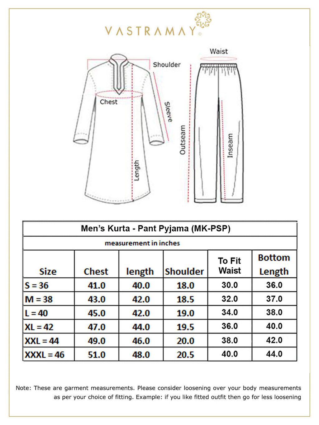 VM By VASTRAMAY Men's Cream Cotton Blend Kurta and White Pant Style Pyjama Set