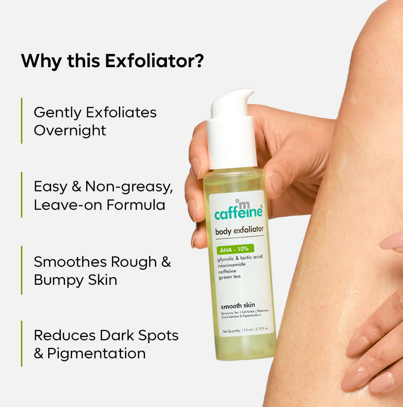 mCaffeine Green Tea & 10% AHA Body Exfoliator