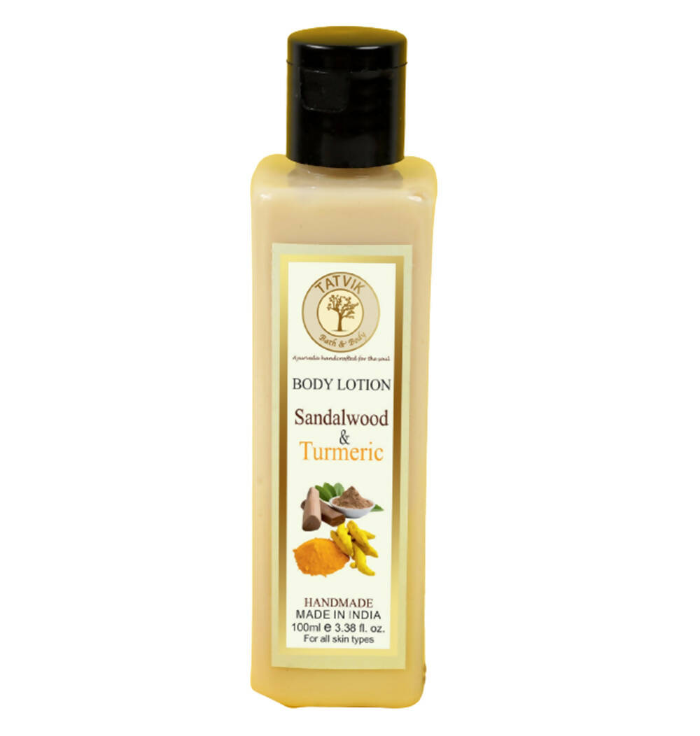 Tatvik Ayurveda Sandalwood And Turmeric Body Lotion