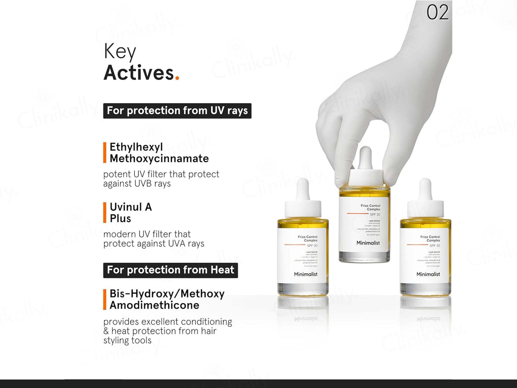 Minimalist Frizz Control Complex Hair Serum SPF 30