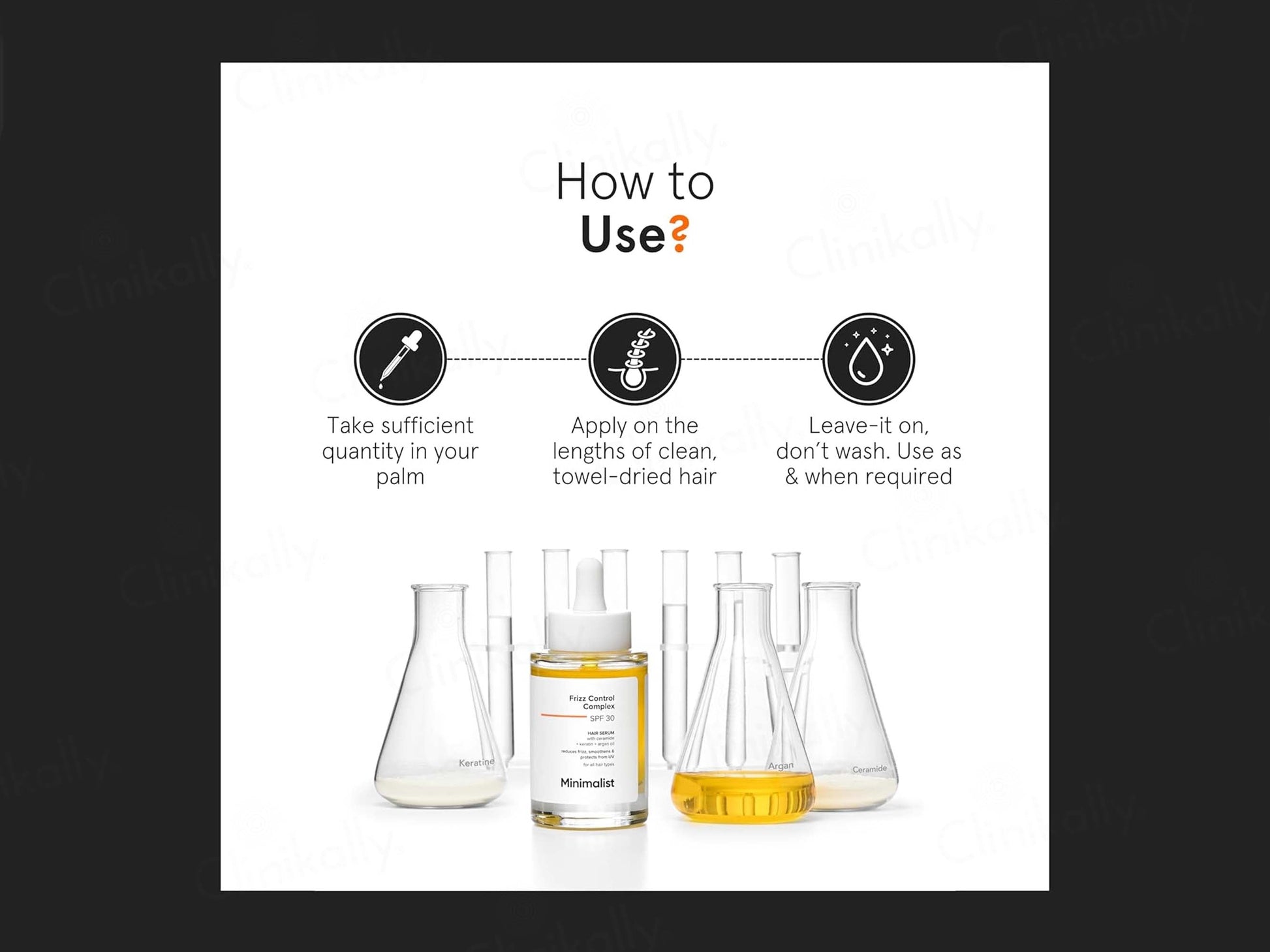 Minimalist Frizz Control Complex Hair Serum SPF 30