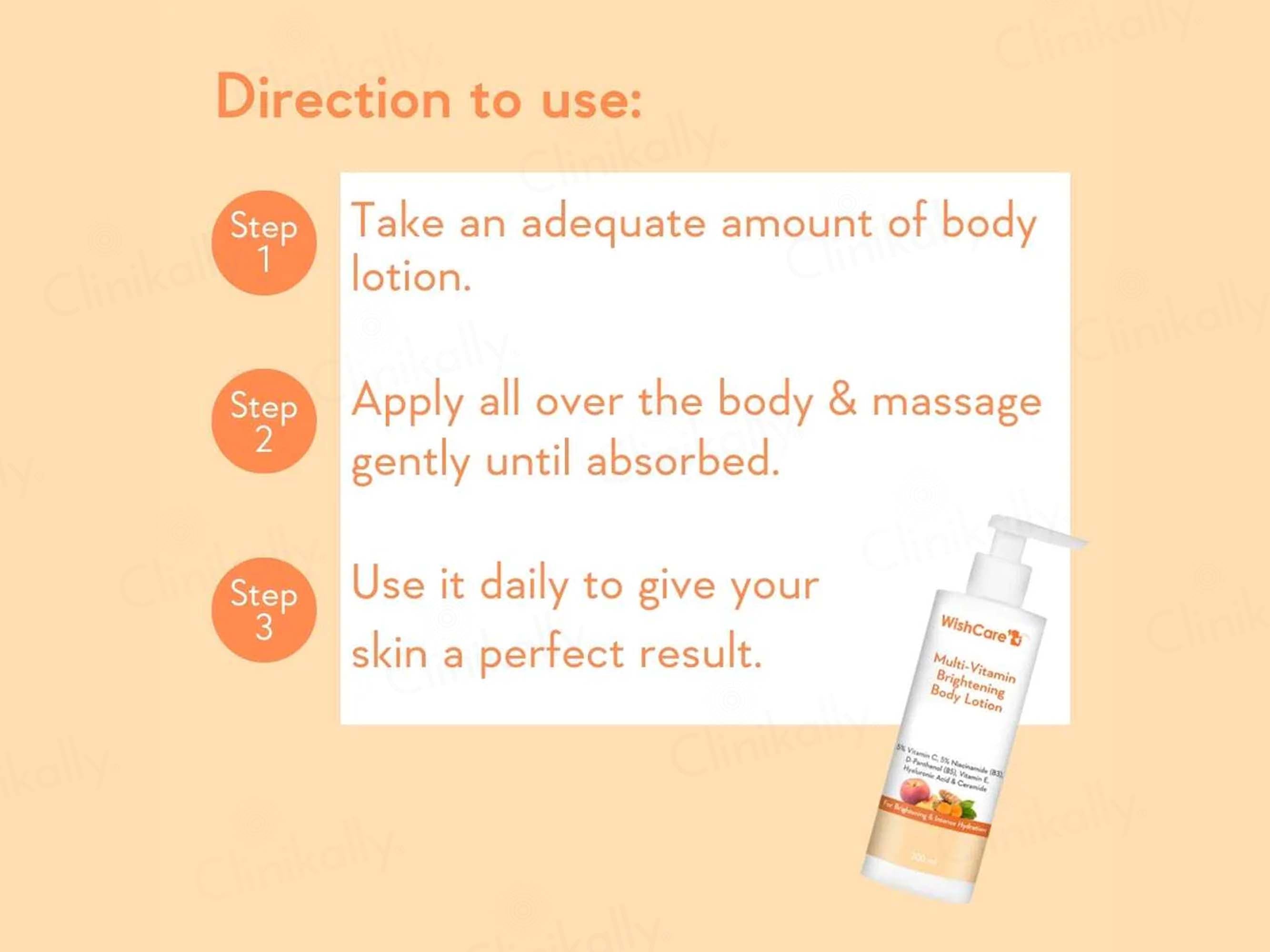 WishCare Multi-Vitamin Brightening Body Lotion