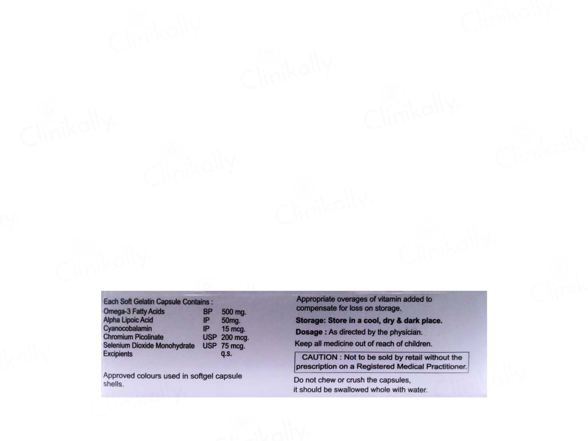 N3O Soft Gelatin Capsule