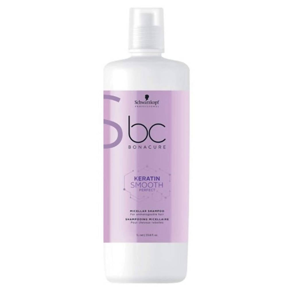 Schwarzkopf Professional BC Bonacure Keratin Smooth Perfect Micellar Shampoo- purple Combo