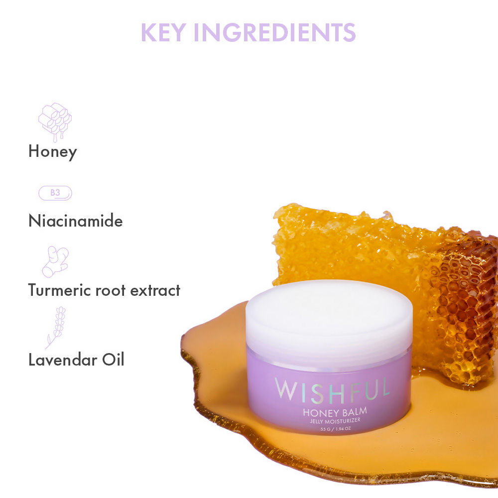 Wishful By Huda Beauty Honey Balm Jelly Moisturizer - Korean Skincare