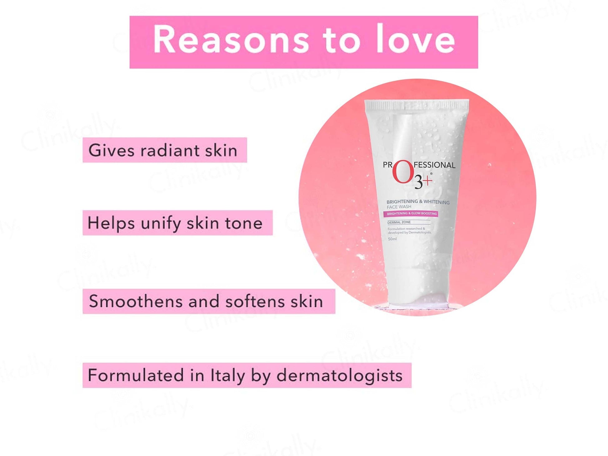 O3+ Brightening & Whitening Face Wash
