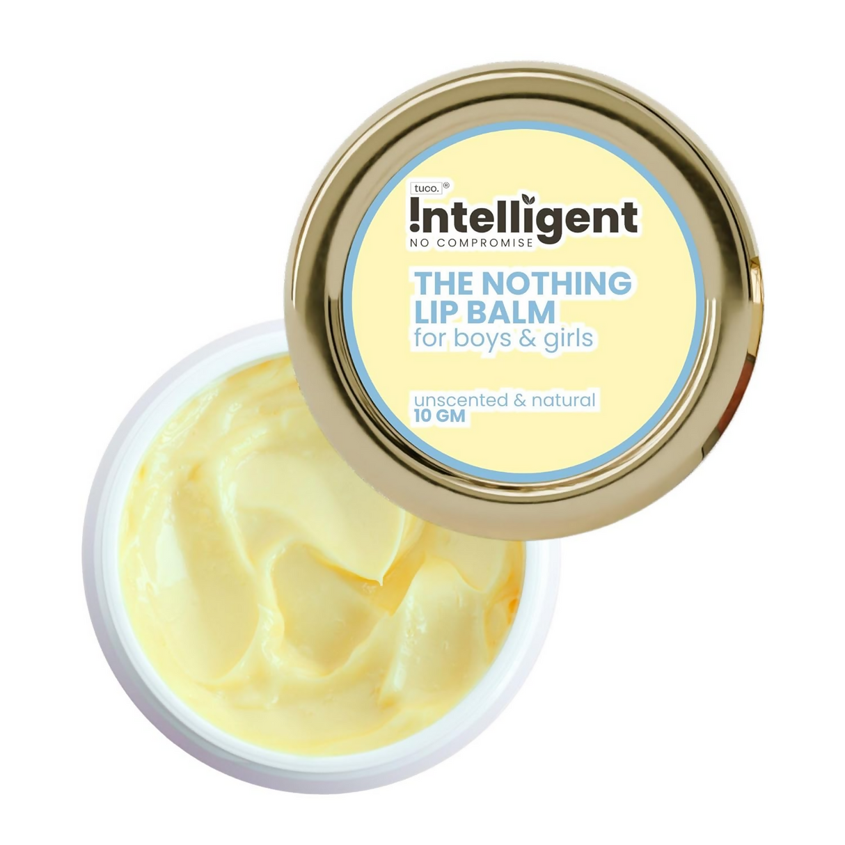 TuCo Intelligent Kids The Nothing Lip Balm, Enriched With Shea Butter, Sweet Almond Oil & Olive Oil
