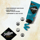 Nisha Cosglam Semi Permanent Hair Color 53 Electric Teal