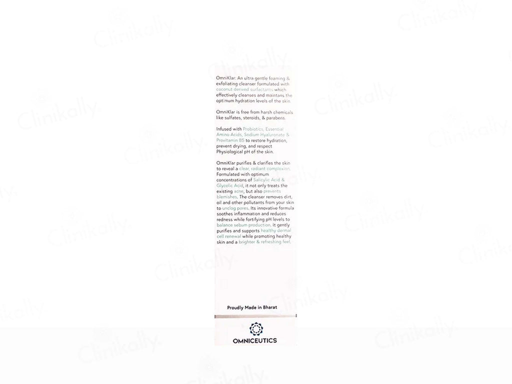 Omniklar Ultra Gentle Foaming & Exfoliating Cleanser