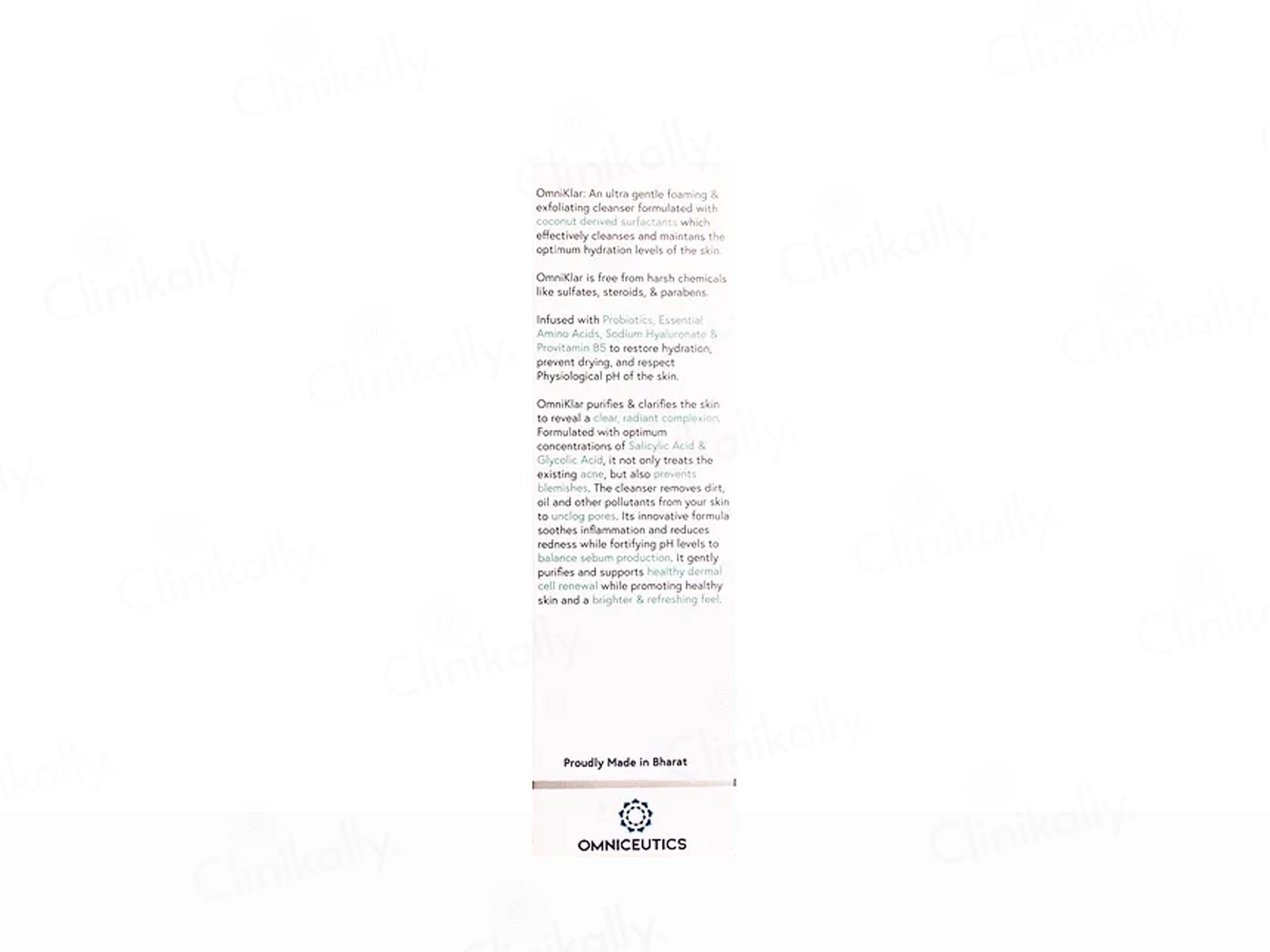 Omniklar Ultra Gentle Foaming & Exfoliating Cleanser