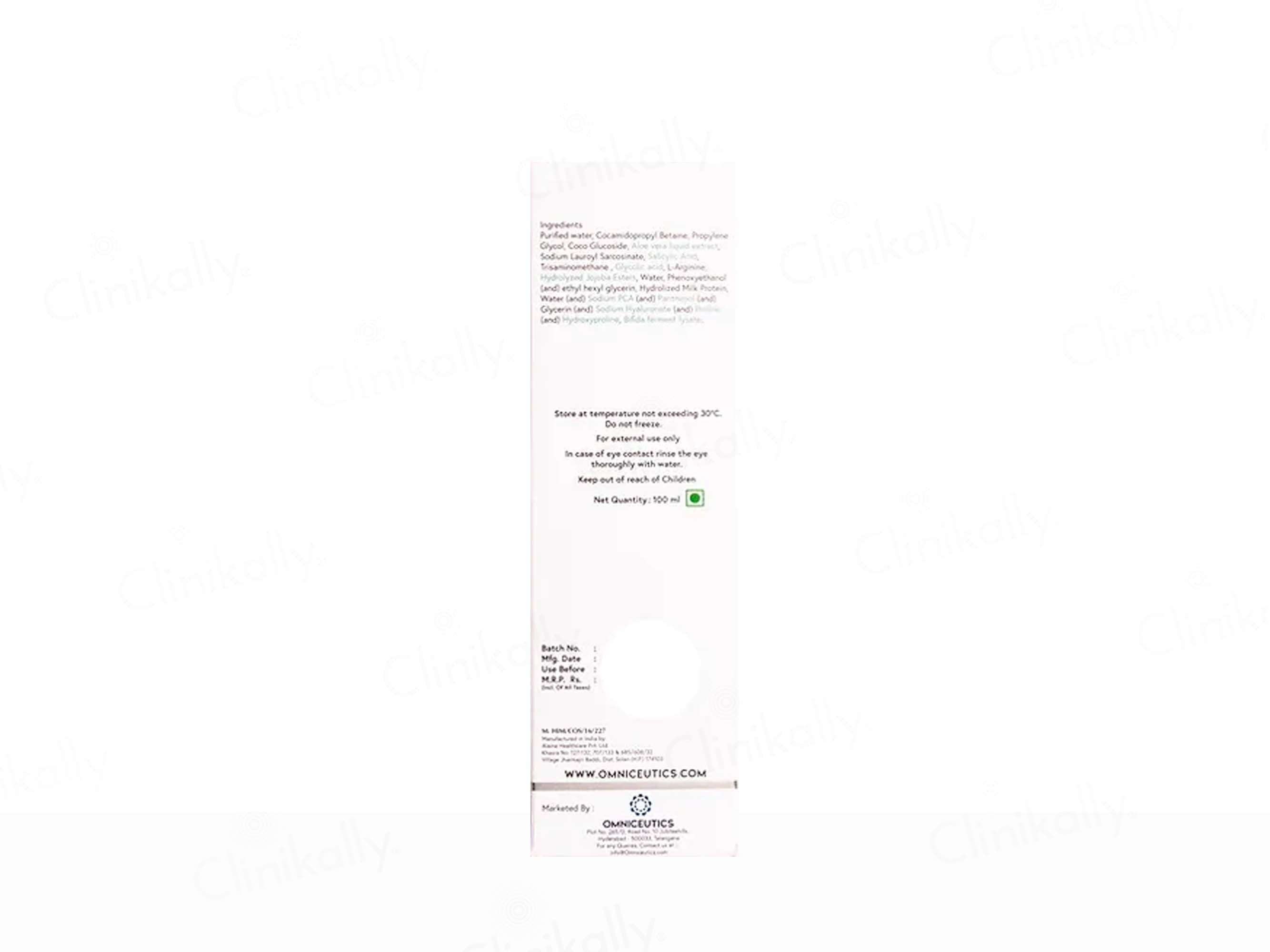 Omniklar Ultra Gentle Foaming & Exfoliating Cleanser