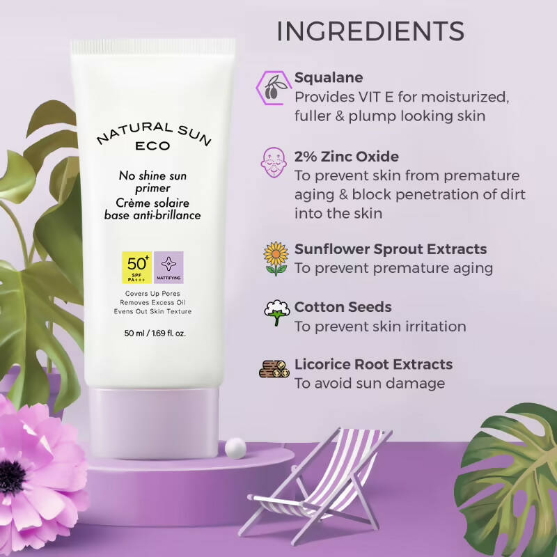 The Face Shop Natural Sun Eco No Shine Sun Primer SPF 50+ - Korean Skincare