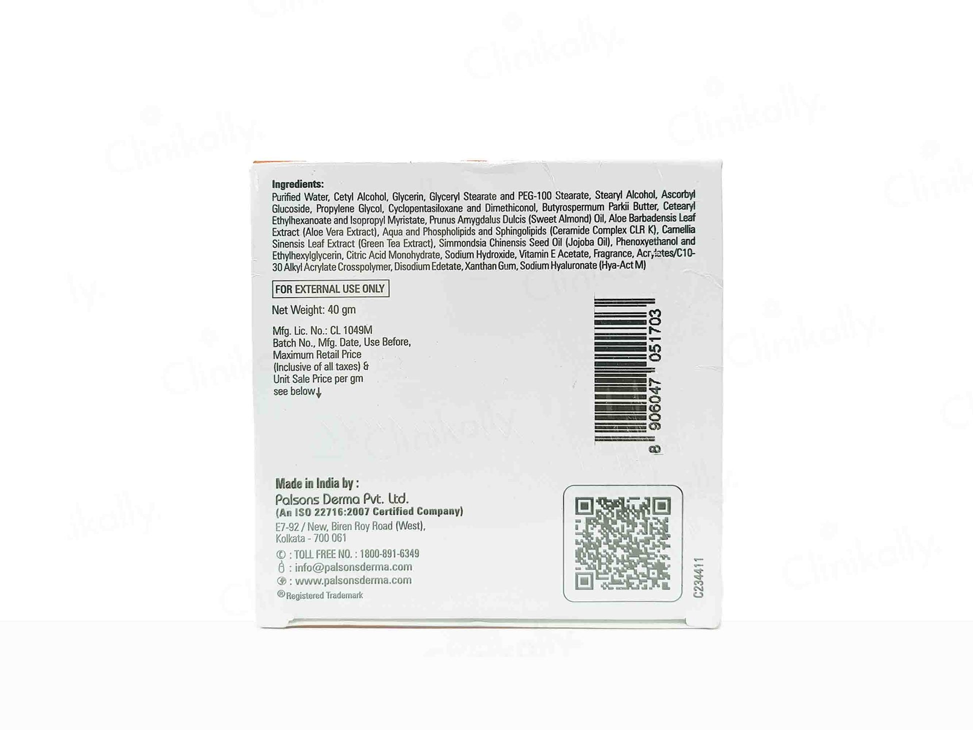 Palsons Renewderm Vit C Face Cream