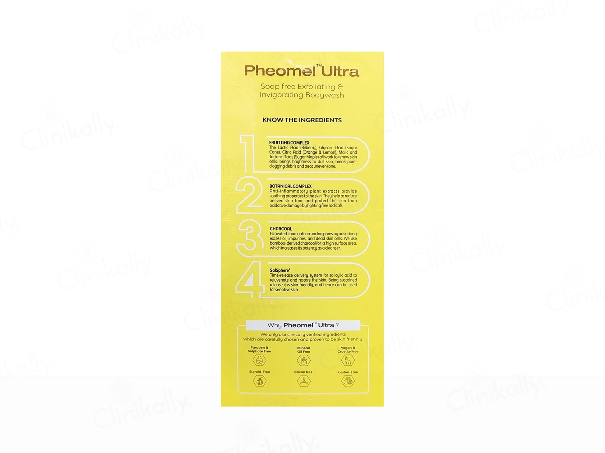 Pheomel Ultra Soap-Free Exfoliating & Invigorating Bodywash