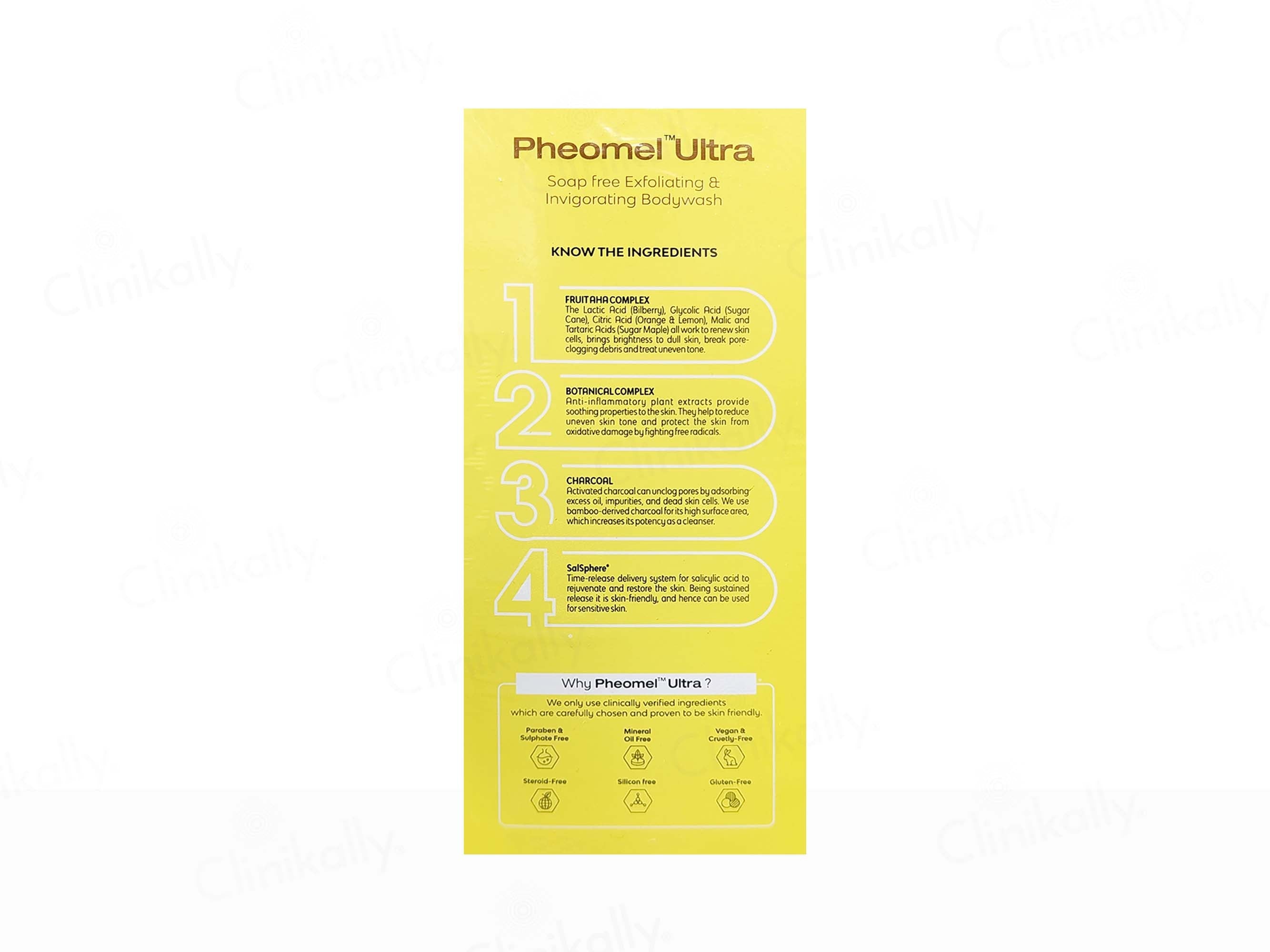 Pheomel Ultra Soap-Free Exfoliating & Invigorating Bodywash