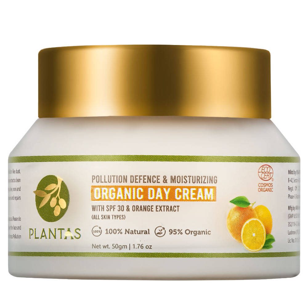 Plantas Pollution Defence & Moisturizing Organic Day Cream with SPF 30