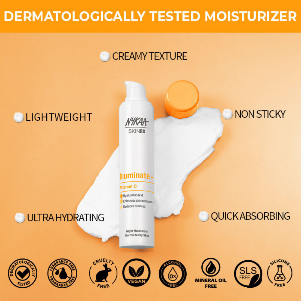 Nykaa SkinRX Vitamin C Illuminate + Night Moisturizer