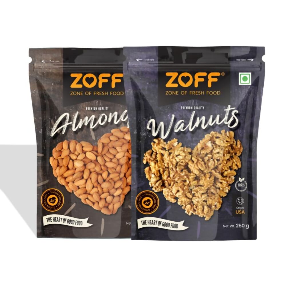 Zoff Premium Almonds & Walnuts Combo