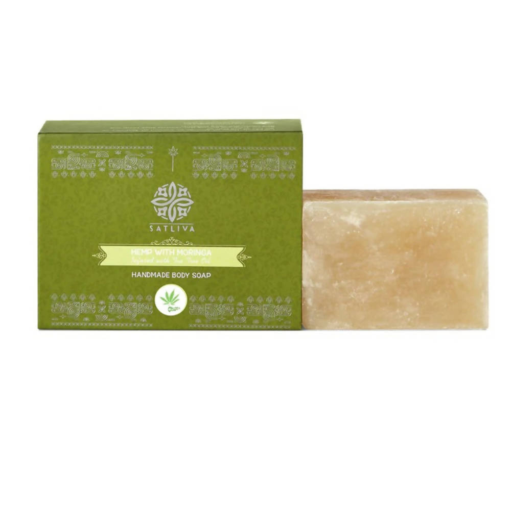 Satliva Hemp with Moringa & Essential Oils Handmade Body Soap